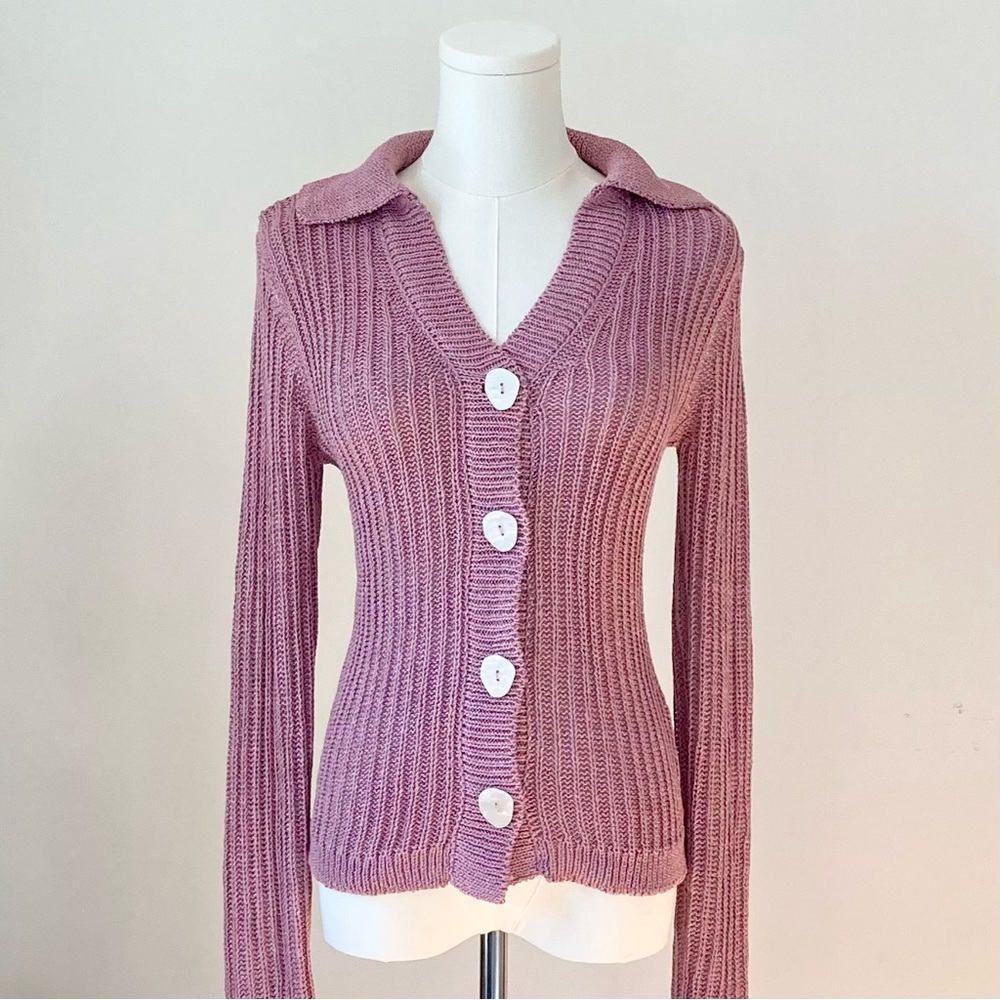 Ruby & Jenna Dusty Rose Pink Cardigan